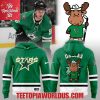 Dallas Stars Kelly Green Doodle Moose Uniform Jersey Dallas Stars Kelly Green Doodle Moose Uniform Jersey