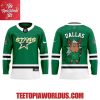 dallas stars kelly green doodle moose uniform jersey 2.jpg
