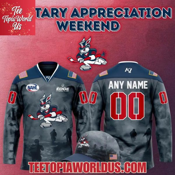 Danbury Hat Tricks Military Night Hockey Jersey 2025 Hockey Jersey 2025