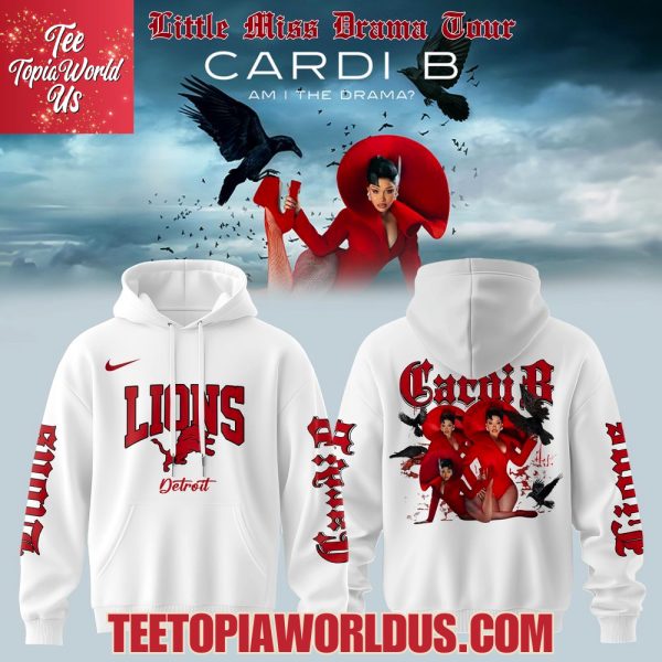 Detroit Lions x Cardi B Little Miss Drama Tour 2026 Hoodie