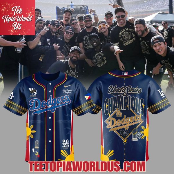 Dodgers 2025 World Series Champions Filipino Heritage Theme Jersey