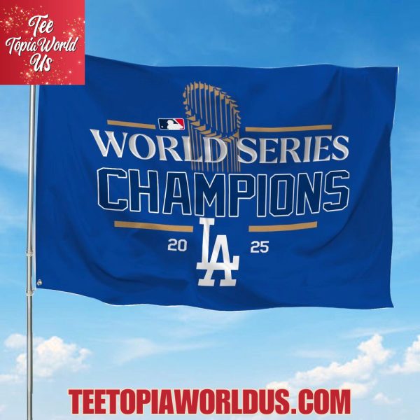 Dodgers 2025 World Series Champions Flag