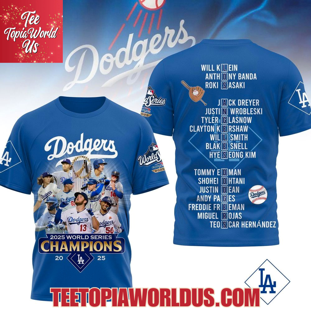 Dodgers 2025 World Series Champions T-Shirt Dodgers 2025 World Series Champions T-Shirt