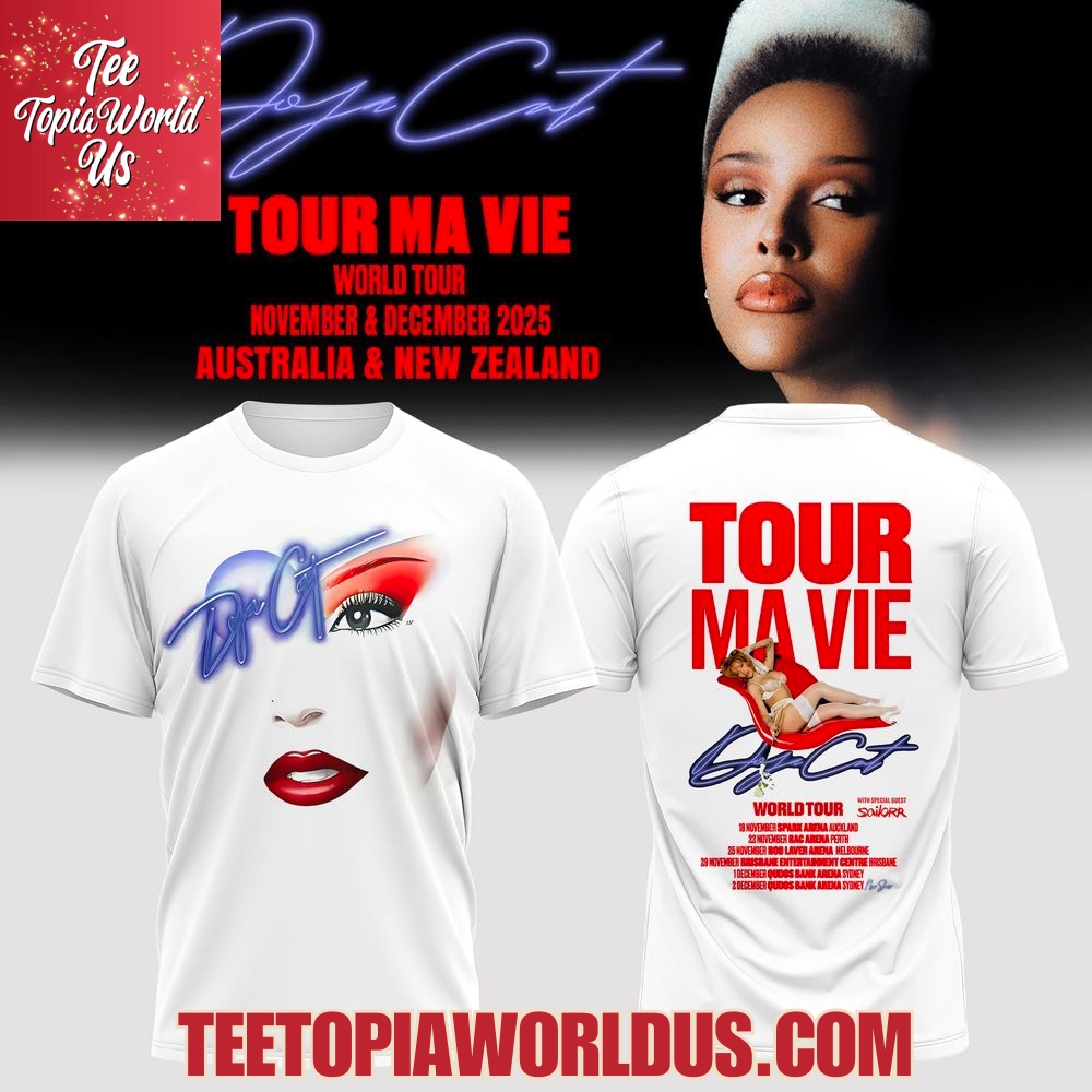 Doja Cat Tour Ma Vie - AUS & NZ Tour 2025 T-Shirt, Hoodie Doja Cat Tour Ma Vie - AUS & NZ Tour 2025 T-Shirt, Hoodie