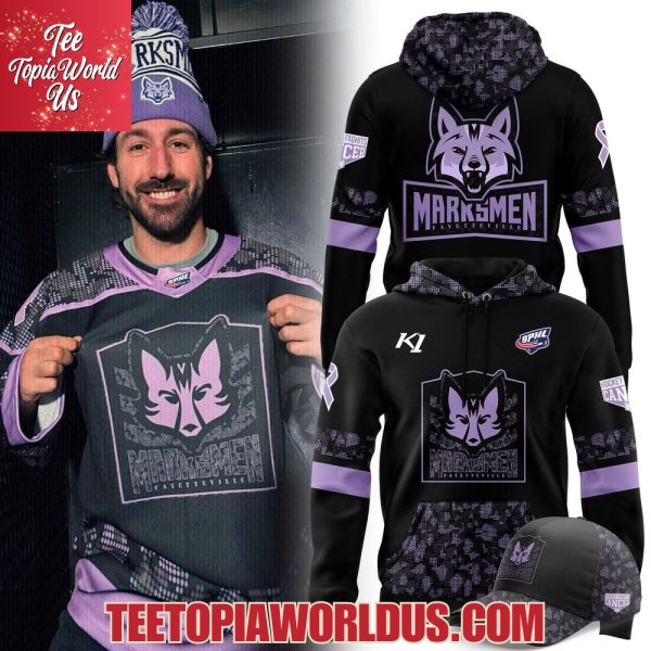 Fayetteville Marksmen “Hockey Fights Cancer 2025 Hoodie