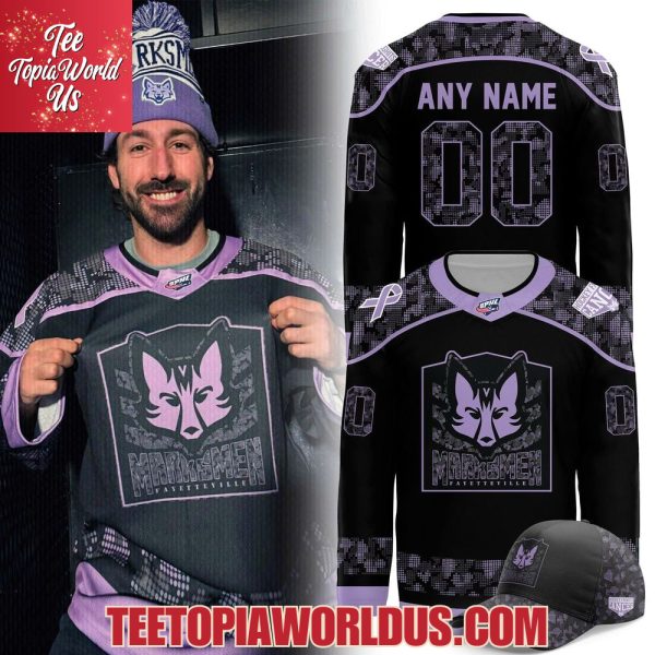 Fayetteville Marksmen “Hockey Fights Cancer 2025 Jersey