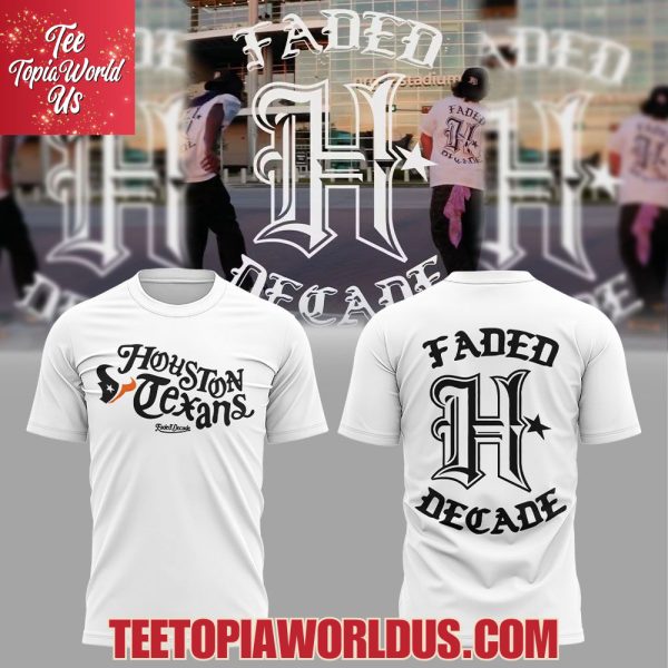 Houston Texans Faded Decade Merch Drop 2025 T-Shirt, Hoodie