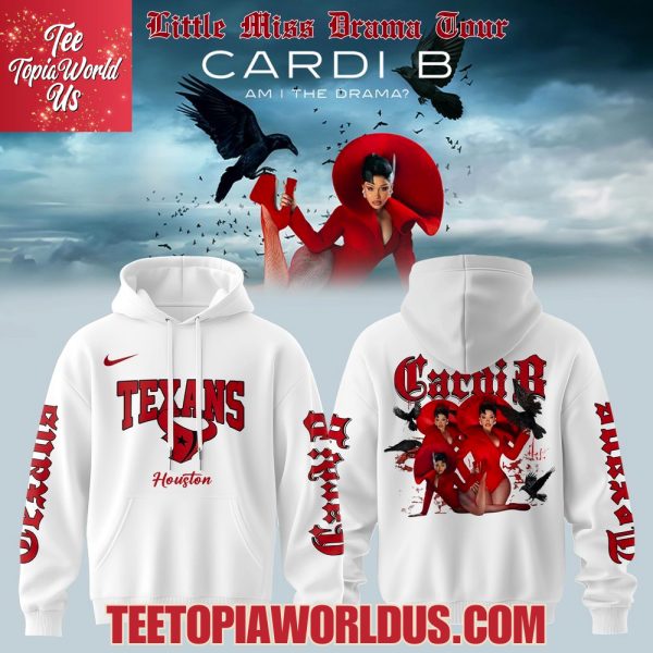 Houston Texans x Cardi B Little Miss Drama Tour 2026 Hoodie
