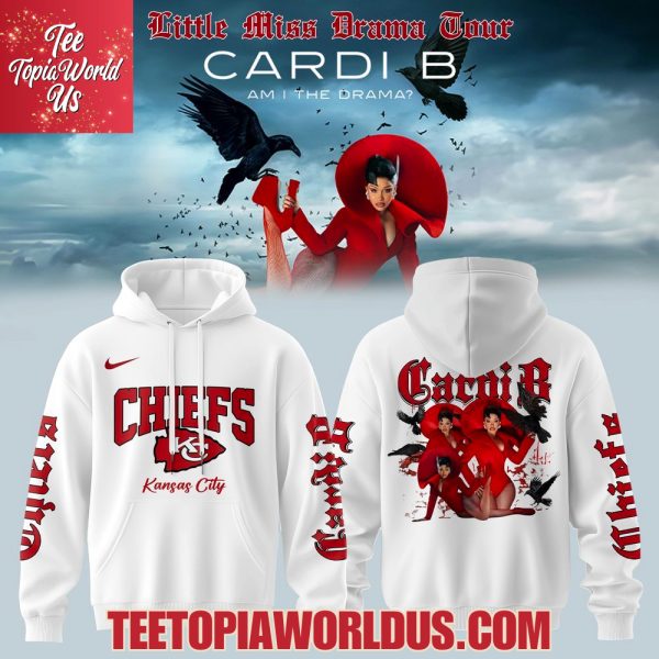 Kansas City Chiefs x Cardi B Little Miss Drama Tour 2026 Hoodie