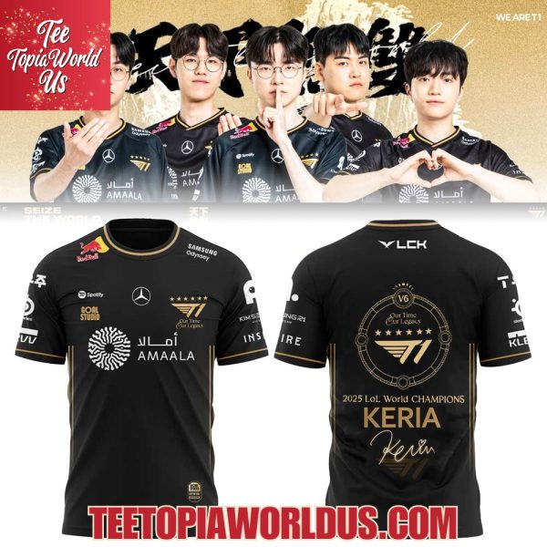 Keria T1 6Time World Champions T-Shirt