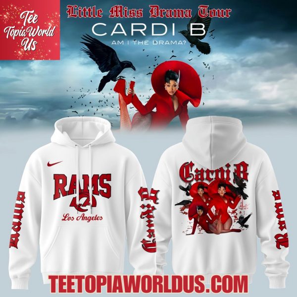 Los Angeles Rams x Cardi B Little Miss Drama Tour 2026 Hoodie