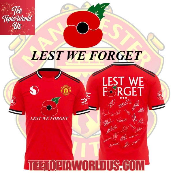 Manchester United FC Lest We Forget Tshirt, Hoodie