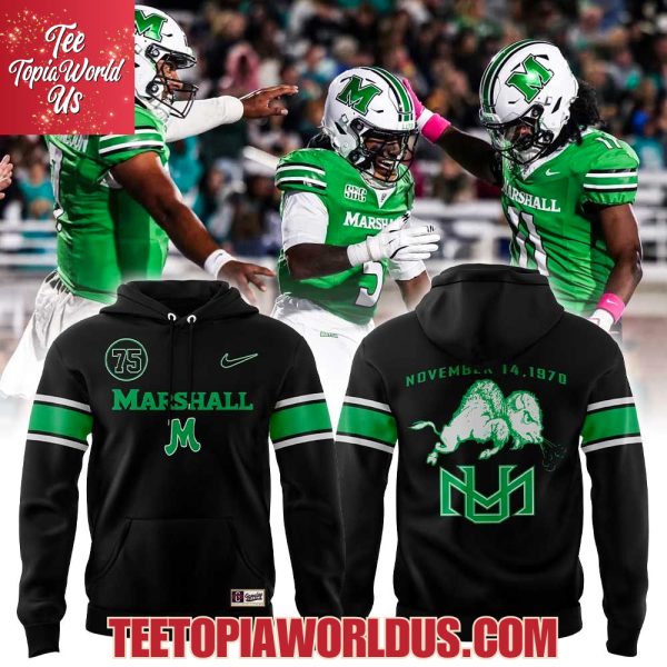 Marshall University Football the Herd November 14, 1970 Hoodie