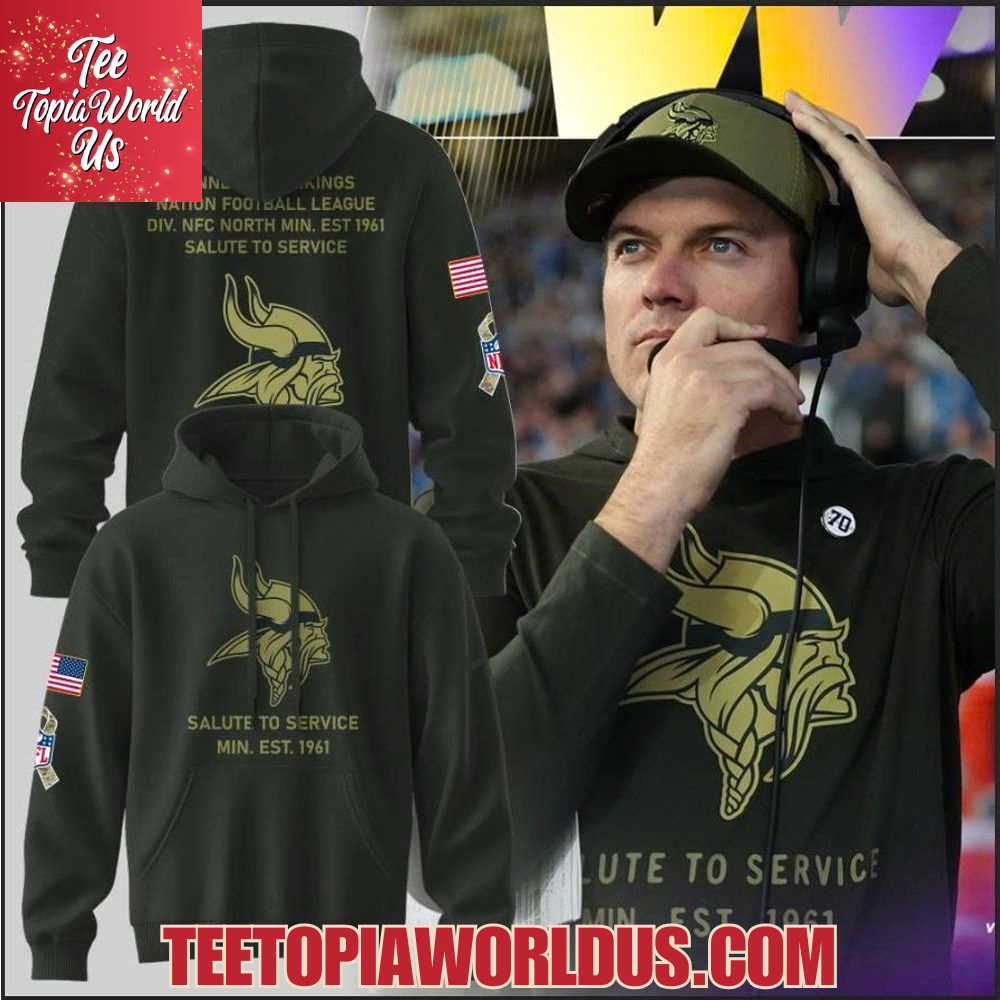 Minnesota Vikings Salute to Service 2025 Hoodie Minnesota Vikings Salute to Service 2025 Hoodie