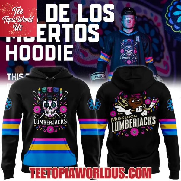 Muskegon Lumberjacks Dia De Los Muertos Hoodie