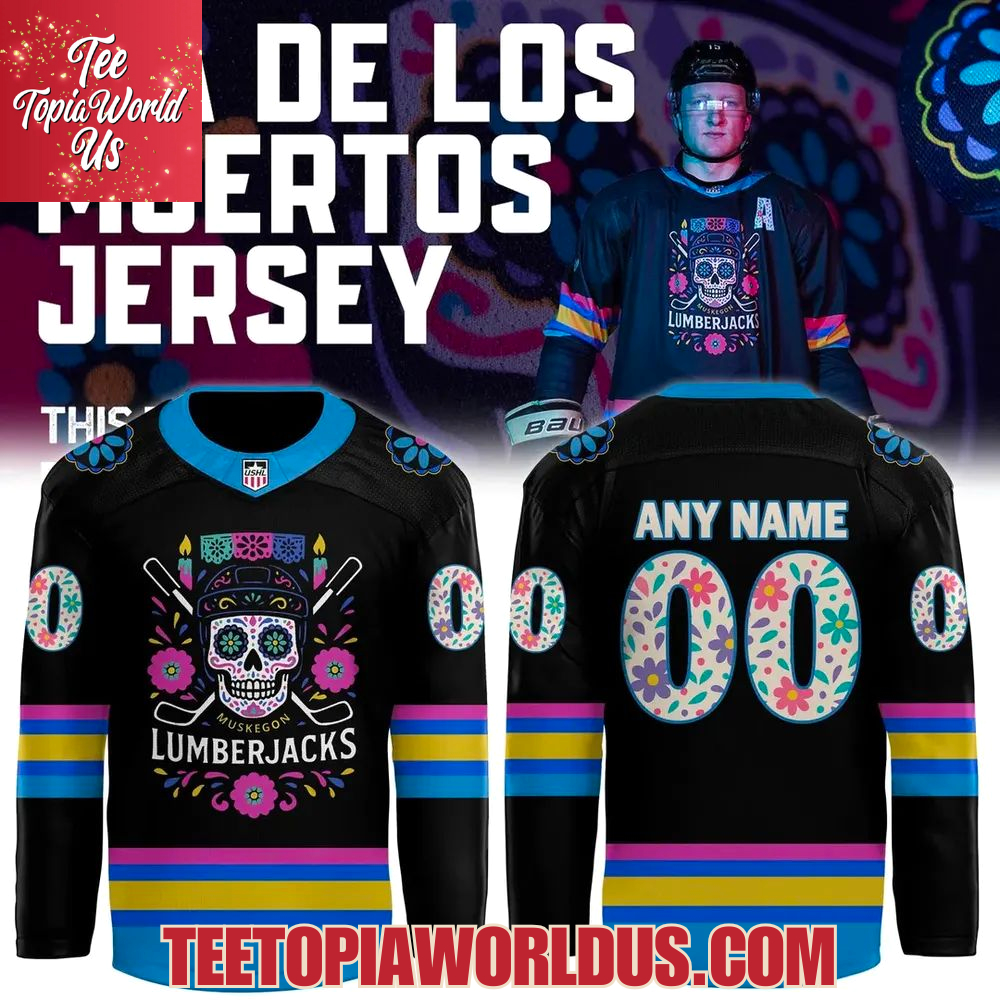 Muskegon Lumberjacks Dia De Los Muertos jerseys Muskegon Lumberjacks Dia De Los Muertos jerseys