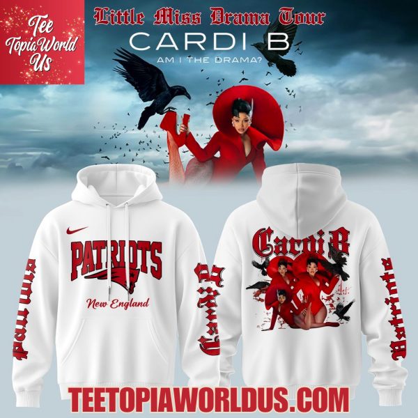 New England Patriots x Cardi B Little Miss Drama Tour 2026 Hoodie
