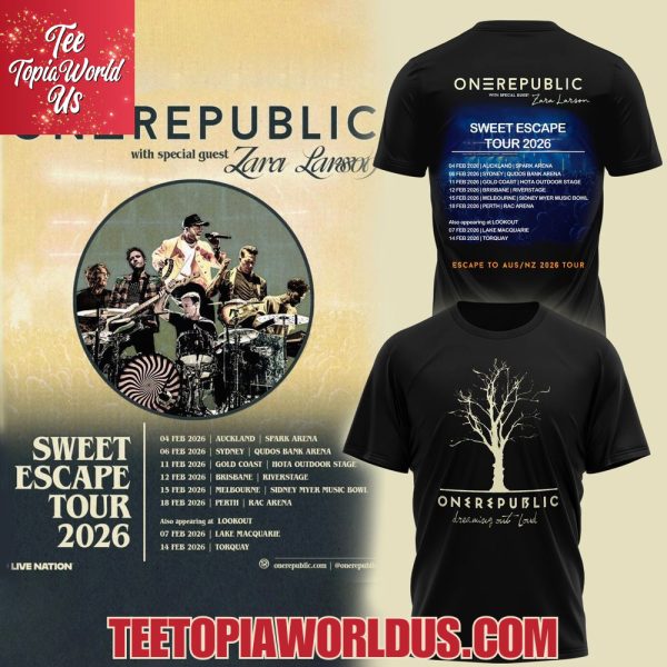 OneRepublic Sweet Escape Tour 2026 T-Shirt, Hoodie