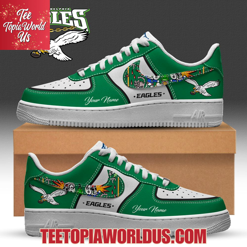 Philadelphia Eagles 2025 Kelly Green Air Force 1 Philadelphia Eagles 2025 Kelly Green Air Force 1