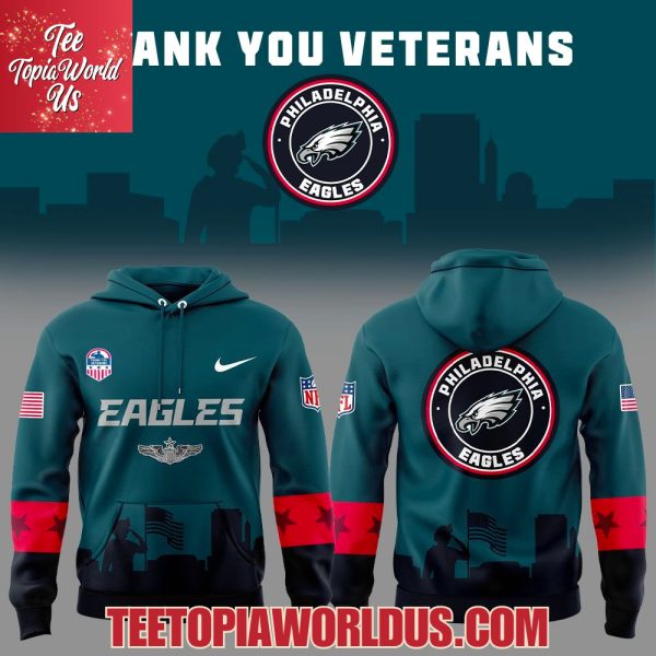 Philadelphia Eagles Veterans Day Game Unifrom Hoodie