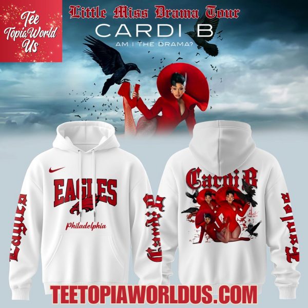 Philadelphia Eagles x Cardi B Little Miss Drama Tour 2026 Hoodie
