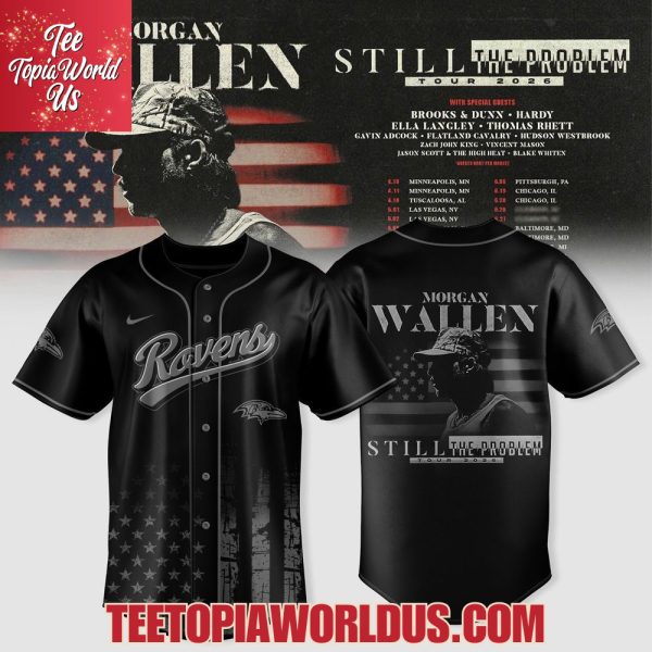 Raise The Flock Country Tour x Ravens Morgan Wallen Jersey