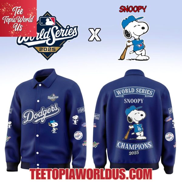 Snoopy x Los Angeles Dodgers 2025 World Series Champions Jacket
