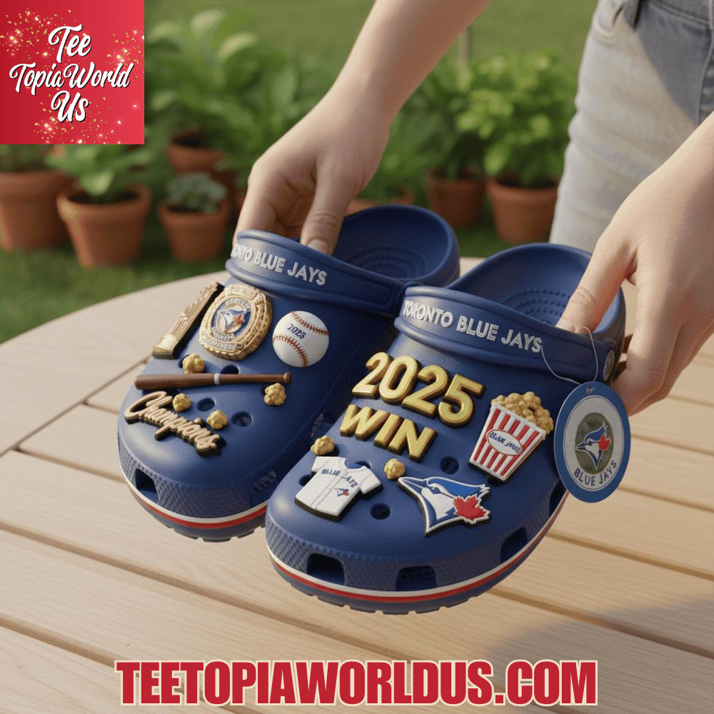 Toronto Blue Jays 20255 World Series Champions Clogs Toronto Blue Jays 20255 World Series Champions Clogs