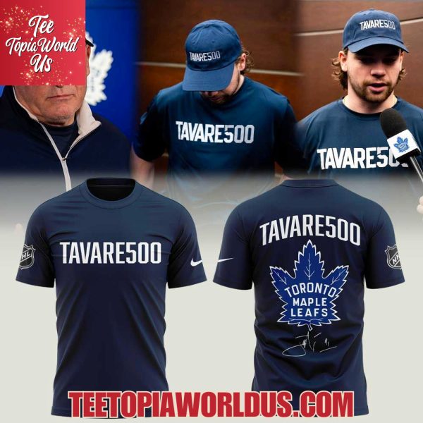 Toronto Maple Leafs TAVARE500 NHL Game Signature 2025 T-Shirt, Hoodie