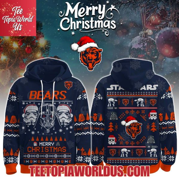 Unisex Bears Merry Christmas The Force Edition Hoodie