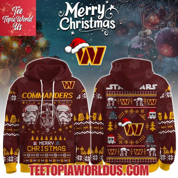Unisex Commanders Merry Christmas The Force Edition Hoodie