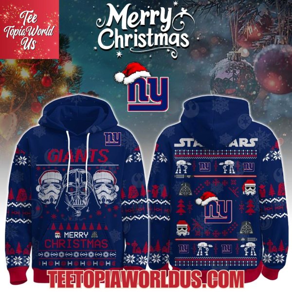 Unisex Giants Merry Christmas The Force Edition Hoodie