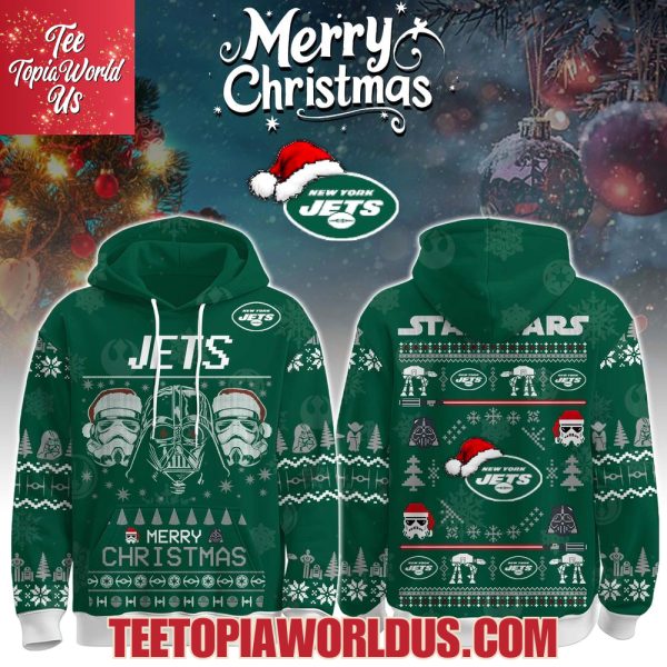 Unisex Jets Merry Christmas The Force Edition Hoodie