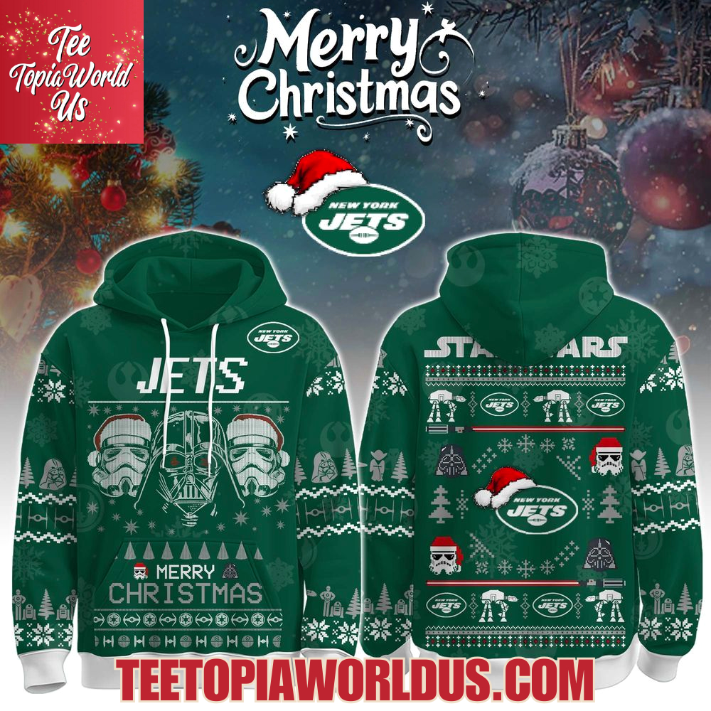 Unisex Jets Merry Christmas The Force Edition Hoodie Unisex Jets Merry Christmas The Force Edition Hoodie