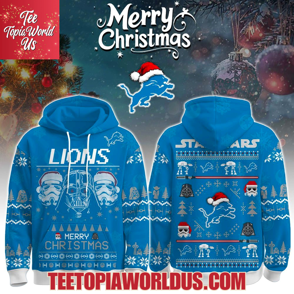 Unisex Lions Merry Christmas The Force Edition Hoodie Unisex Lions Merry Christmas The Force Edition Hoodie