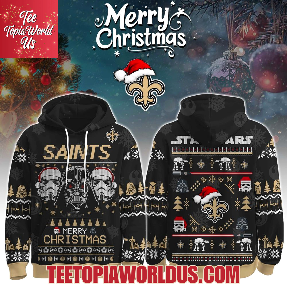 Unisex Saints Merry Christmas The Force Edition Hoodie Unisex Saints Merry Christmas The Force Edition Hoodie