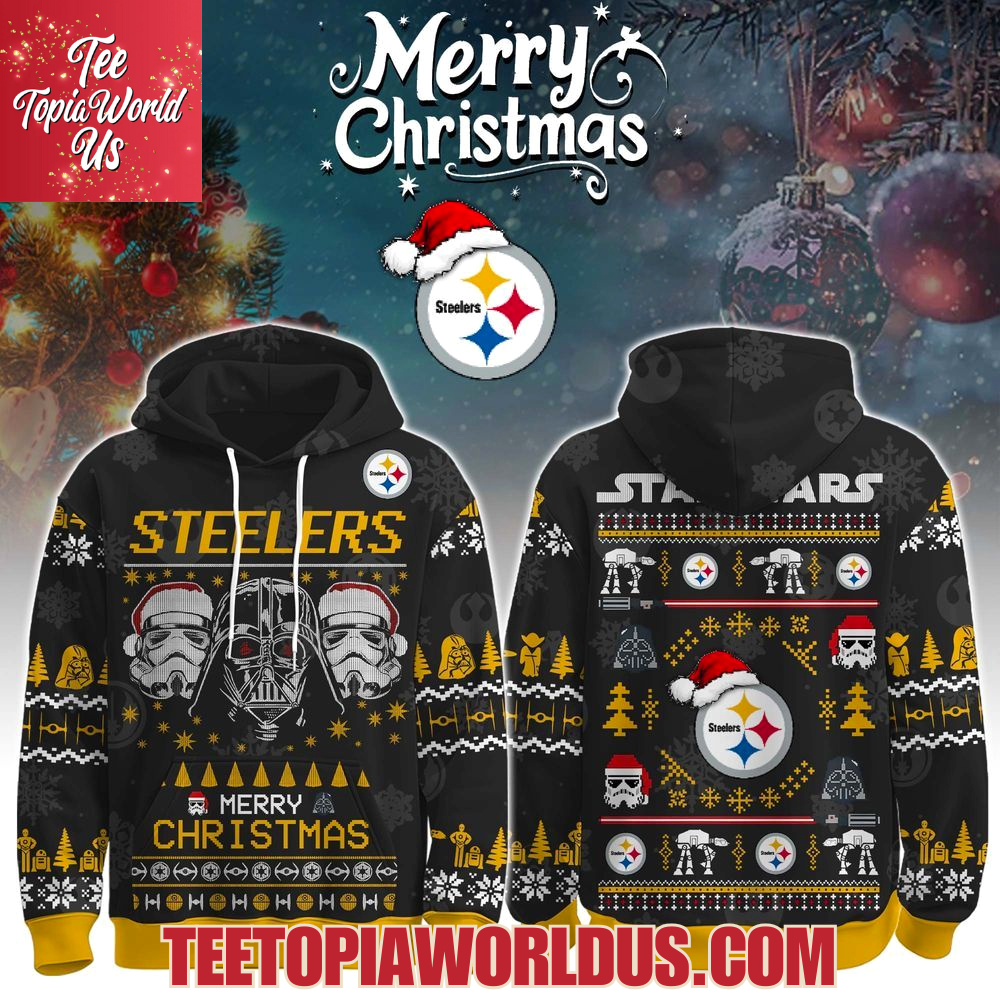 Unisex Steelers Merry Christmas The Force Edition Hoodie Unisex Steelers Merry Christmas The Force Edition Hoodie