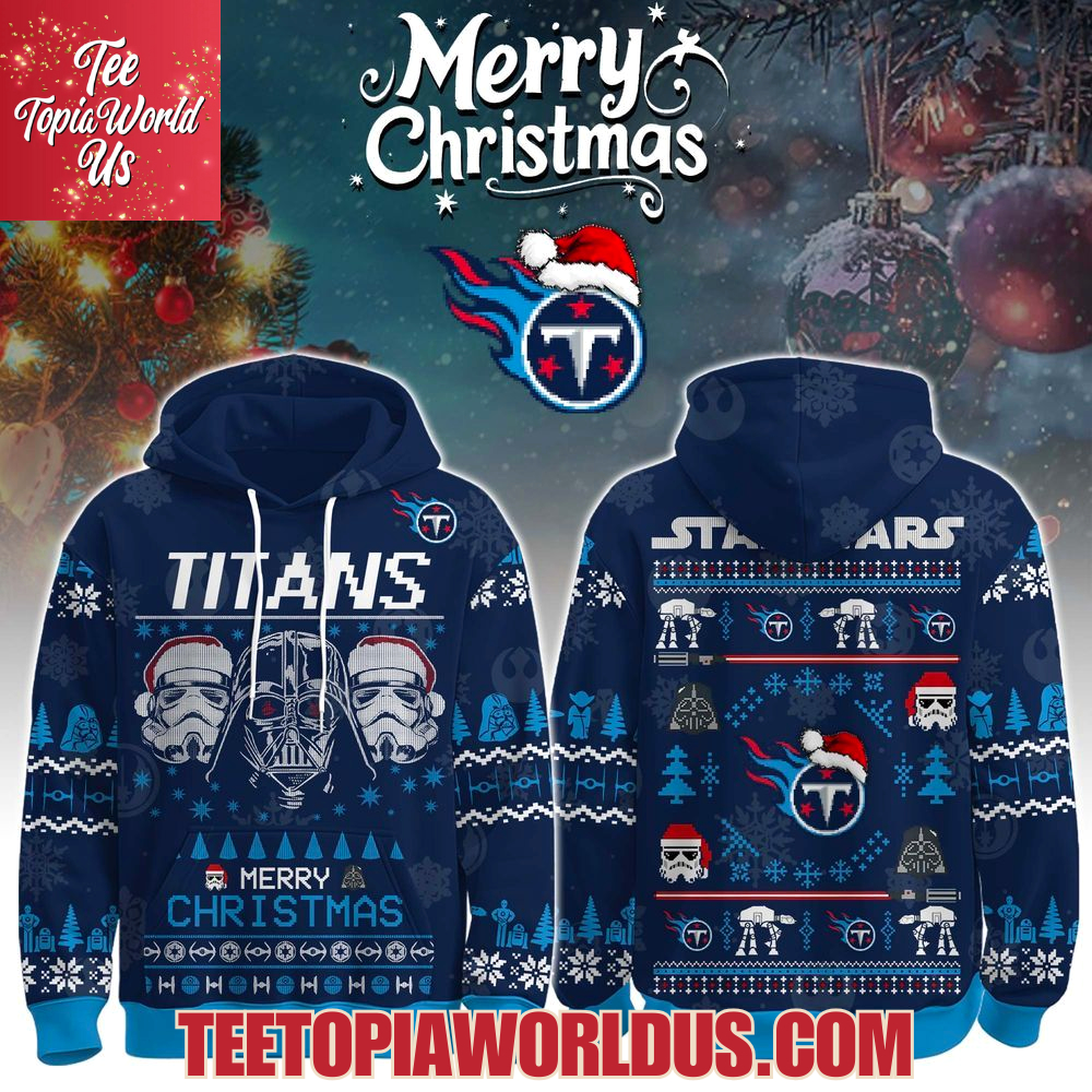 Unisex Titans Merry Christmas The Force Edition Hoodie Unisex Titans Merry Christmas The Force Edition Hoodie