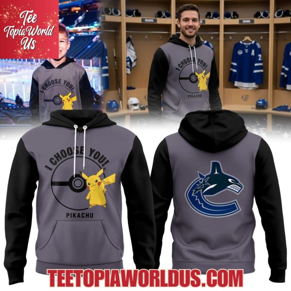 Vancouver Canucks x Pikachu Hoodie