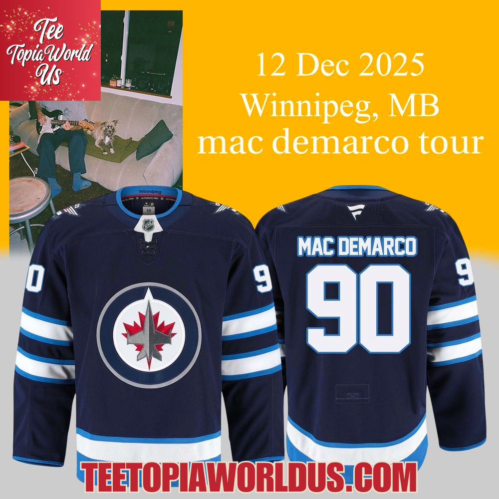 Winnipeg Jets X Mac DeMarco Canada Tour 2025 Hockey Jersey Winnipeg Jets X Mac DeMarco Canada Tour 2025 Hockey Jersey