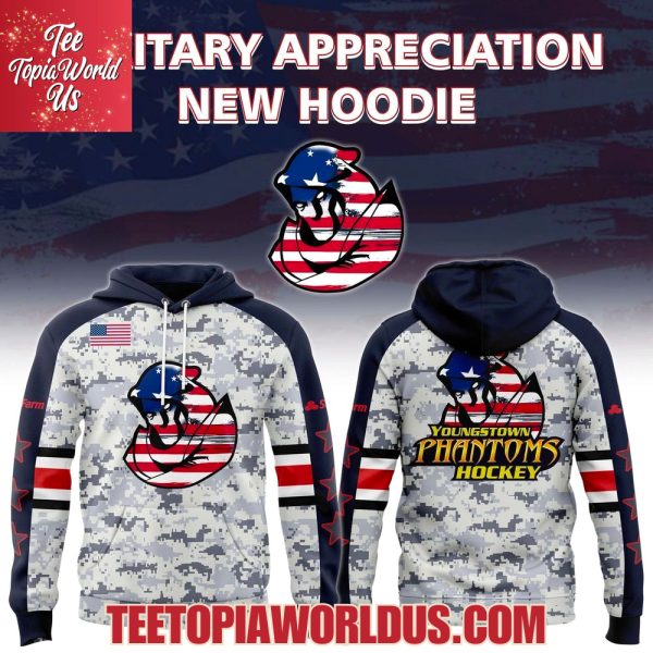 Youngstown Phantoms Military Appreciation Night 2025 Hoodie